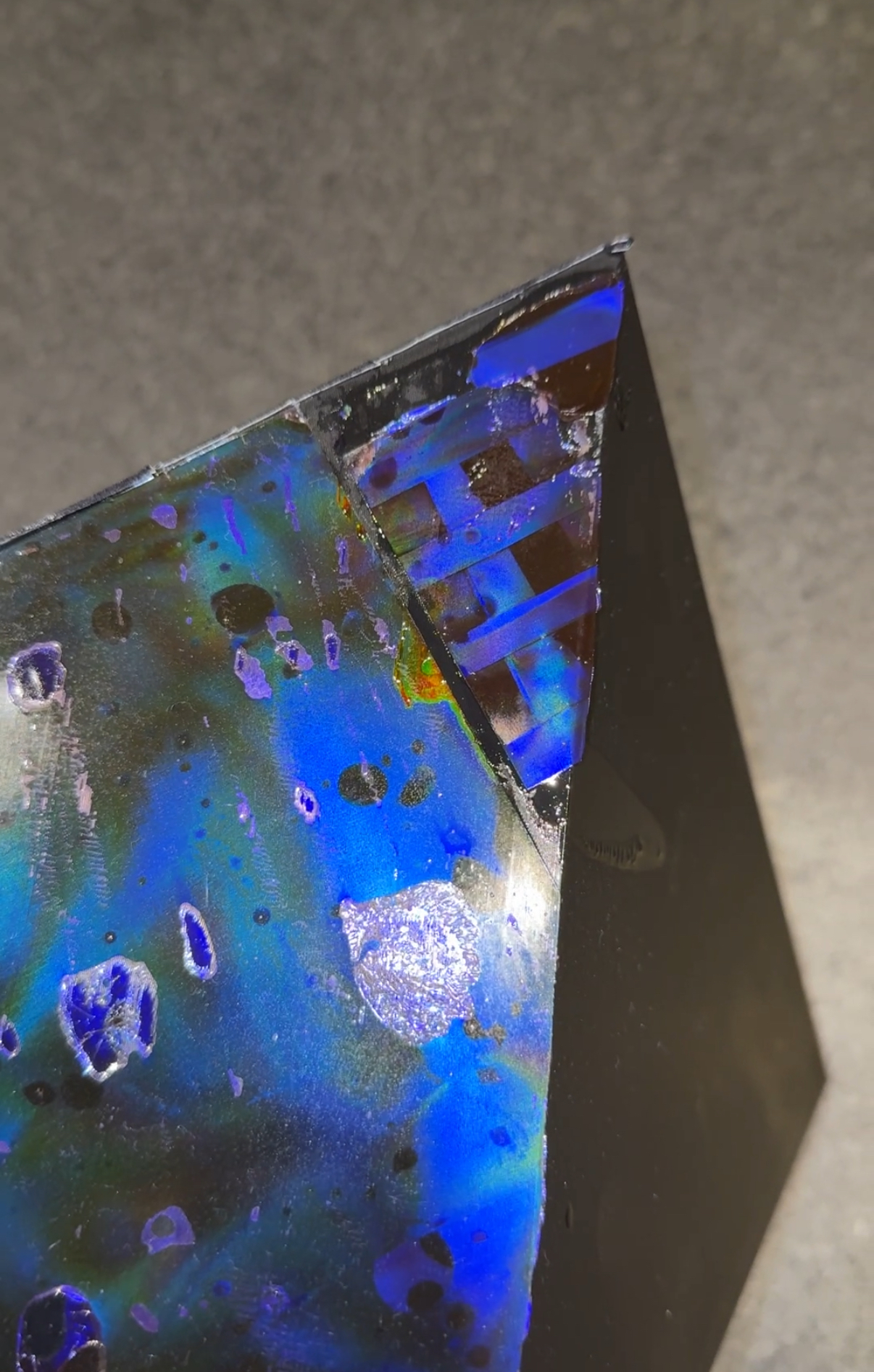 A close-up view of a sculpture from Myers' "RED GREEN BLUE" project (Credit: The researchers).